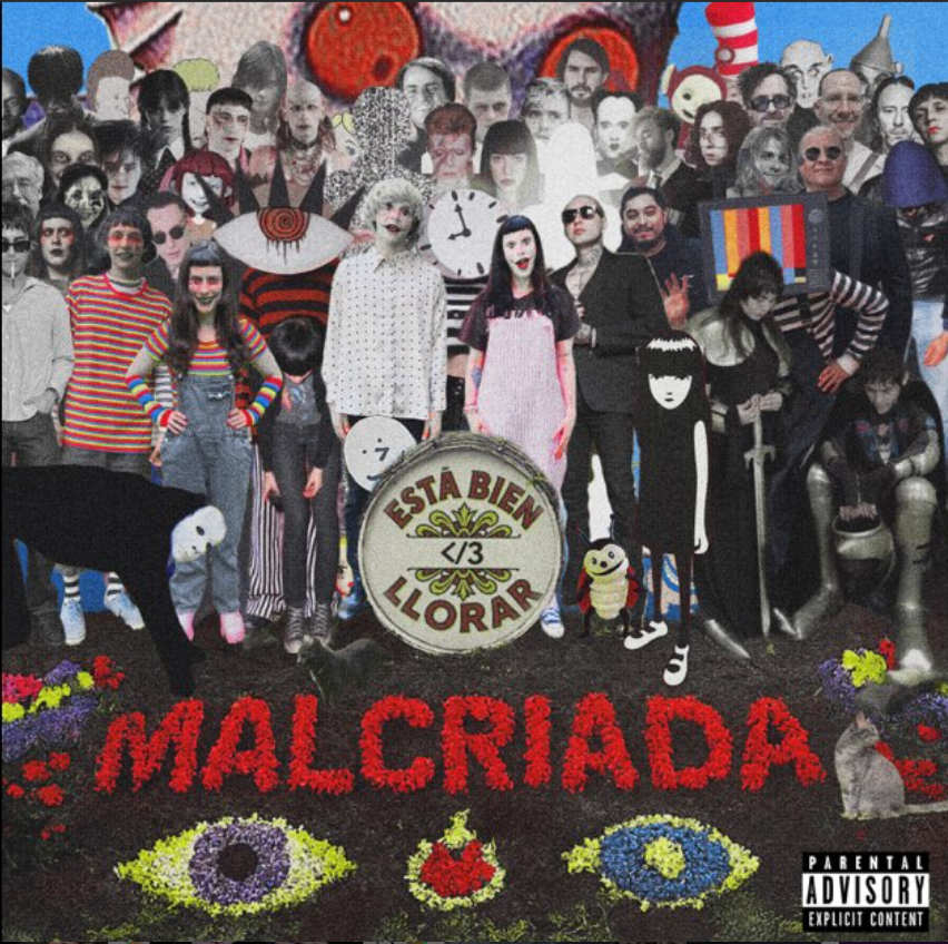 Poster abstracto de Malcriada Music